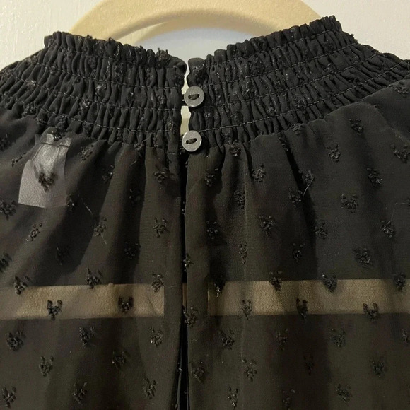 H&M Divided Sheer Black Women’s Blouse Size 0 Witchy - Picture 8 of 8